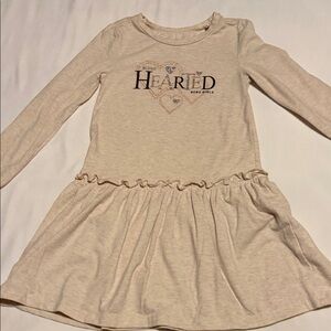 BCBGirls Cream Long-Sleeve Dress